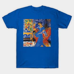 Woman in a Blue Dress After Matisse T-Shirt